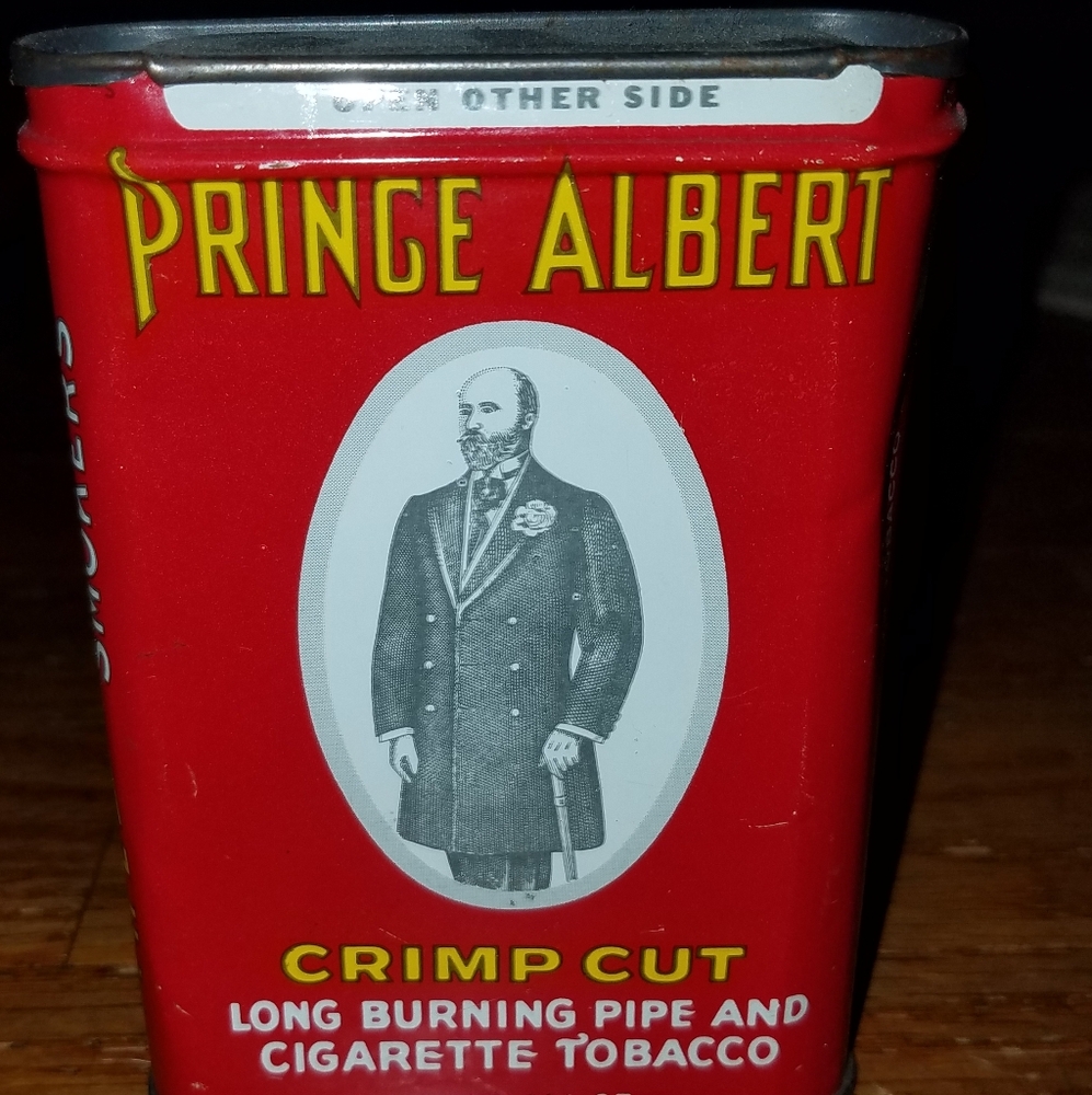 1930's Prince Albert tobacco tin.